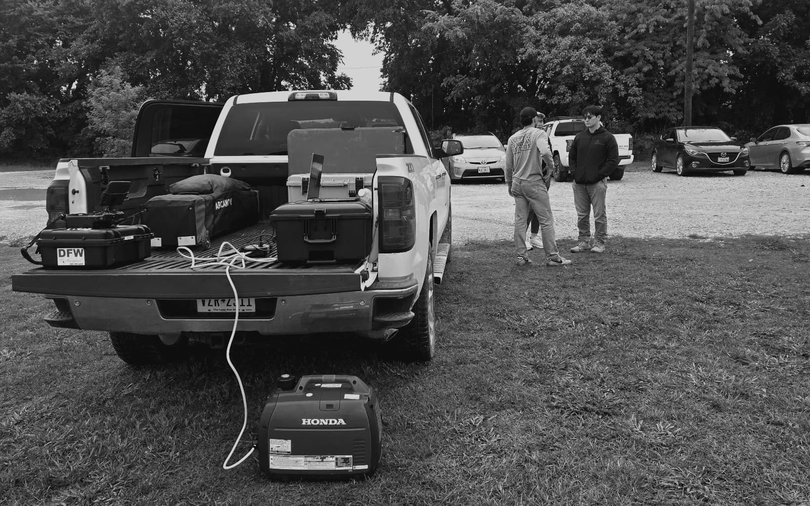 Field equipment during RSAF onsite work in Texas.
